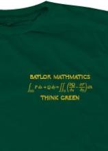 Baylor Mathematics T-Shirt - Think Green