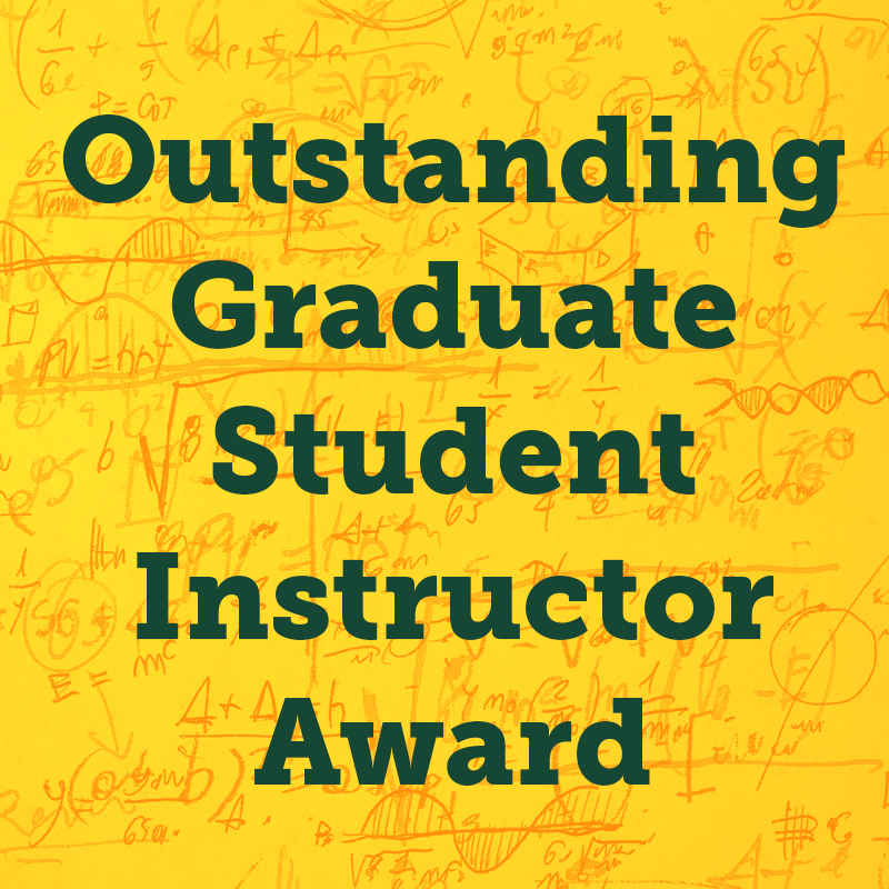 Outstanding Graduate Student Instructor Award